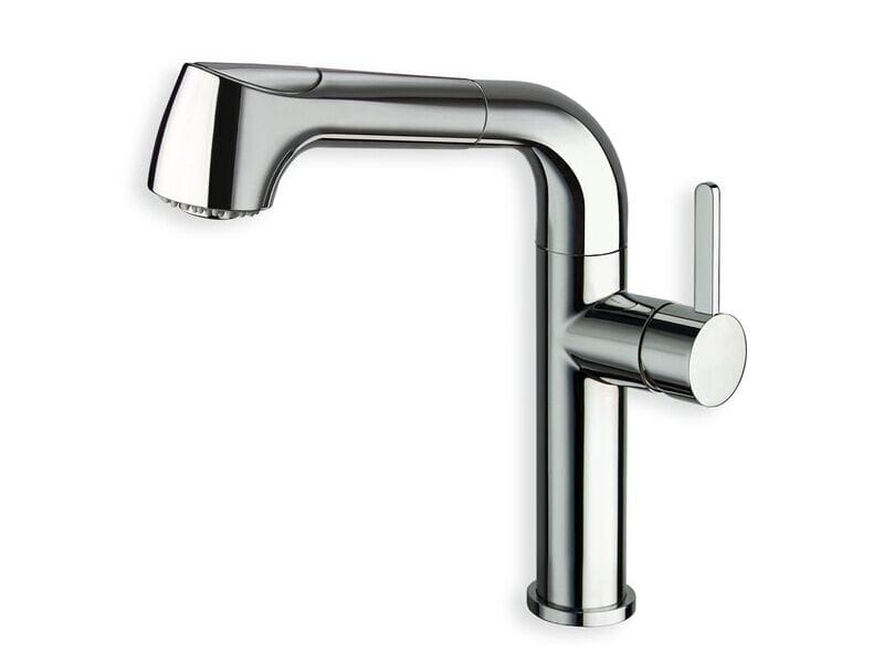 Однорычажный смеситель для кухни с выдвижным ручным душем CRISTINA Rubinetterie кухня-Contemporary Collection ARCH-00102205 - Вид №1