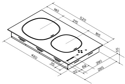 FABER Встраиваемая индукционная стеклянная плита  108.0456.297  - Вид №1