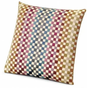 MissoniHome Подушка из жаккардового бархата в мелкую клетку Master moderno