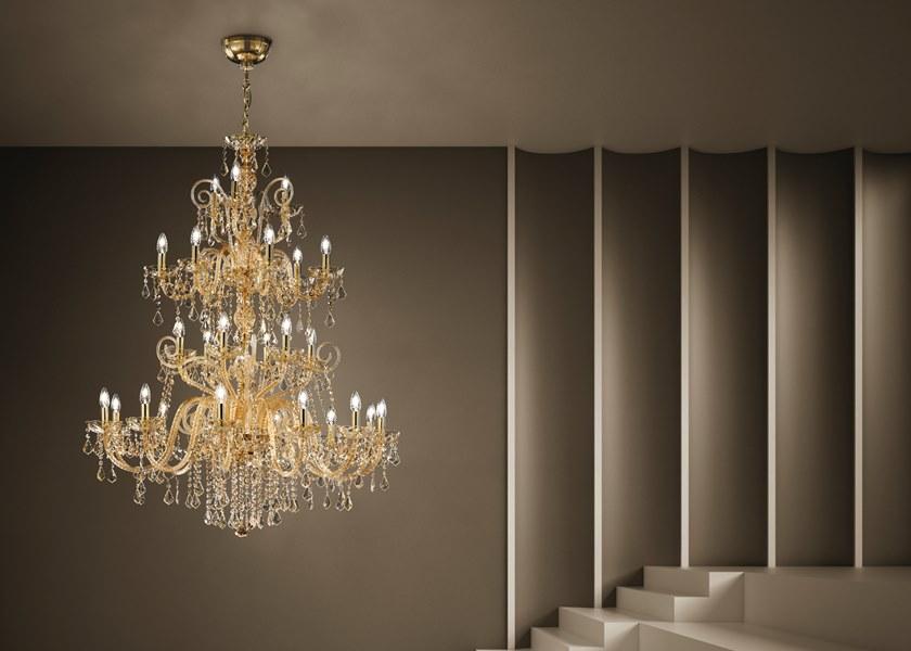 Sylcom Люстра из стекла с кристаллами Dandolo 947/949 - Вид №1