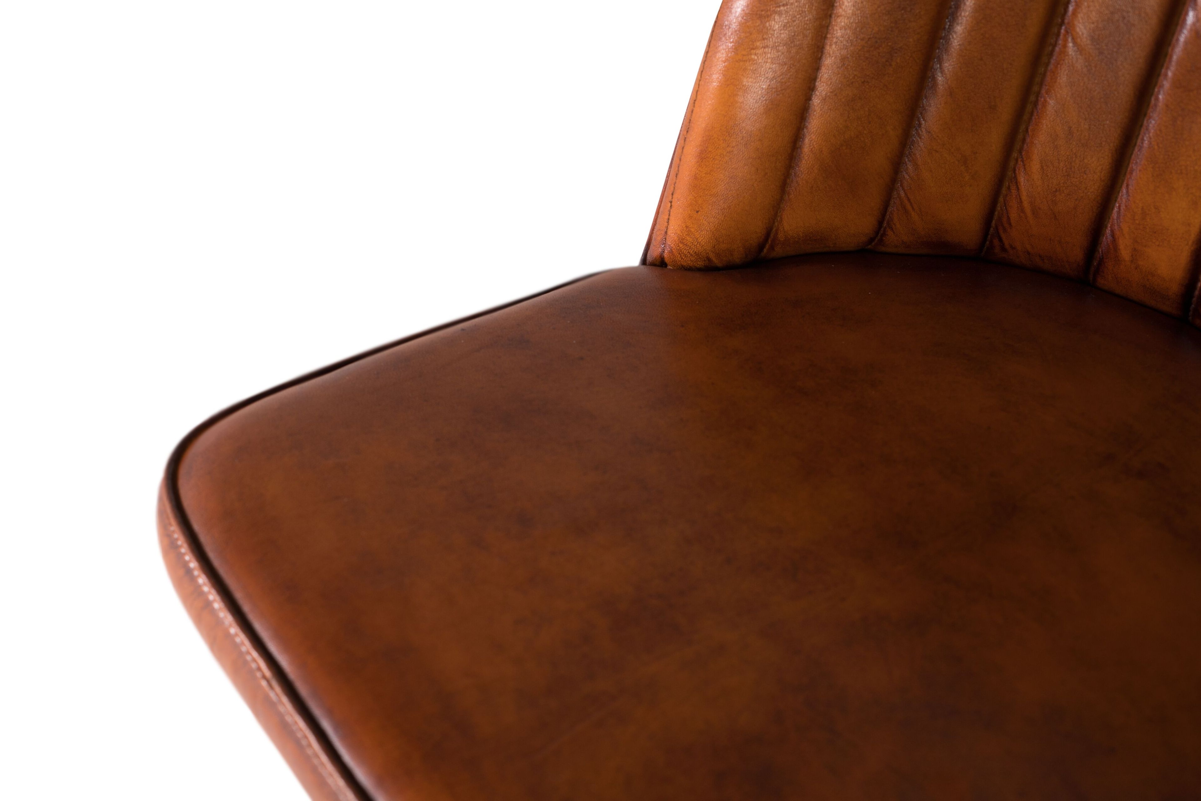 Кожаный мягкий стул Giner y Colomer 1757 ARCH-00077885 - Вид №4