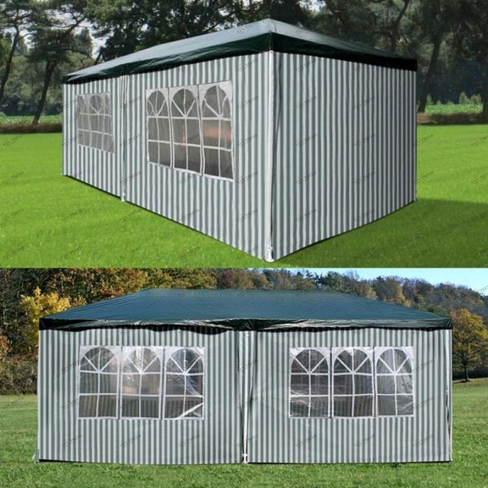 Шатер для отдыха 3х6 м AFM-1015A Green-white AFINA  241152 Белый 