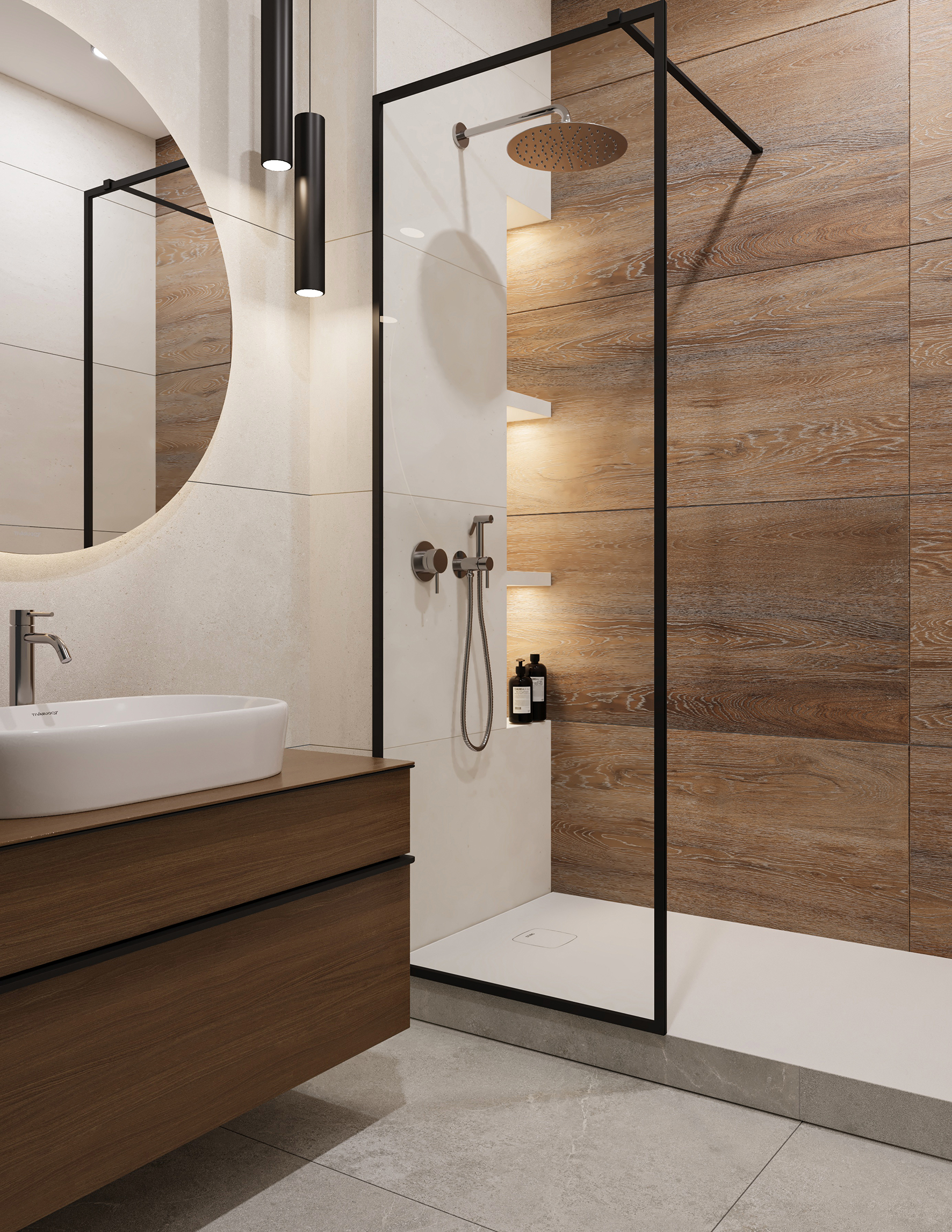 Белоснежный керамогранит Staro Concreto – элегантность бетона STP-ST132 INCOLOR - Вид №2