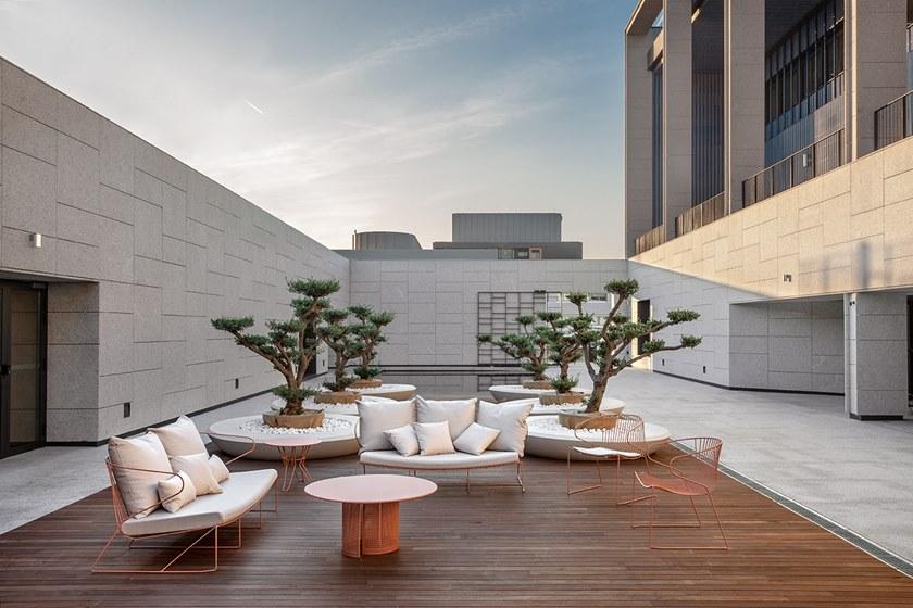 iSimar Круглый садовый стол из оцинкованной стали Arena sun-id-1478055 - Вид №1