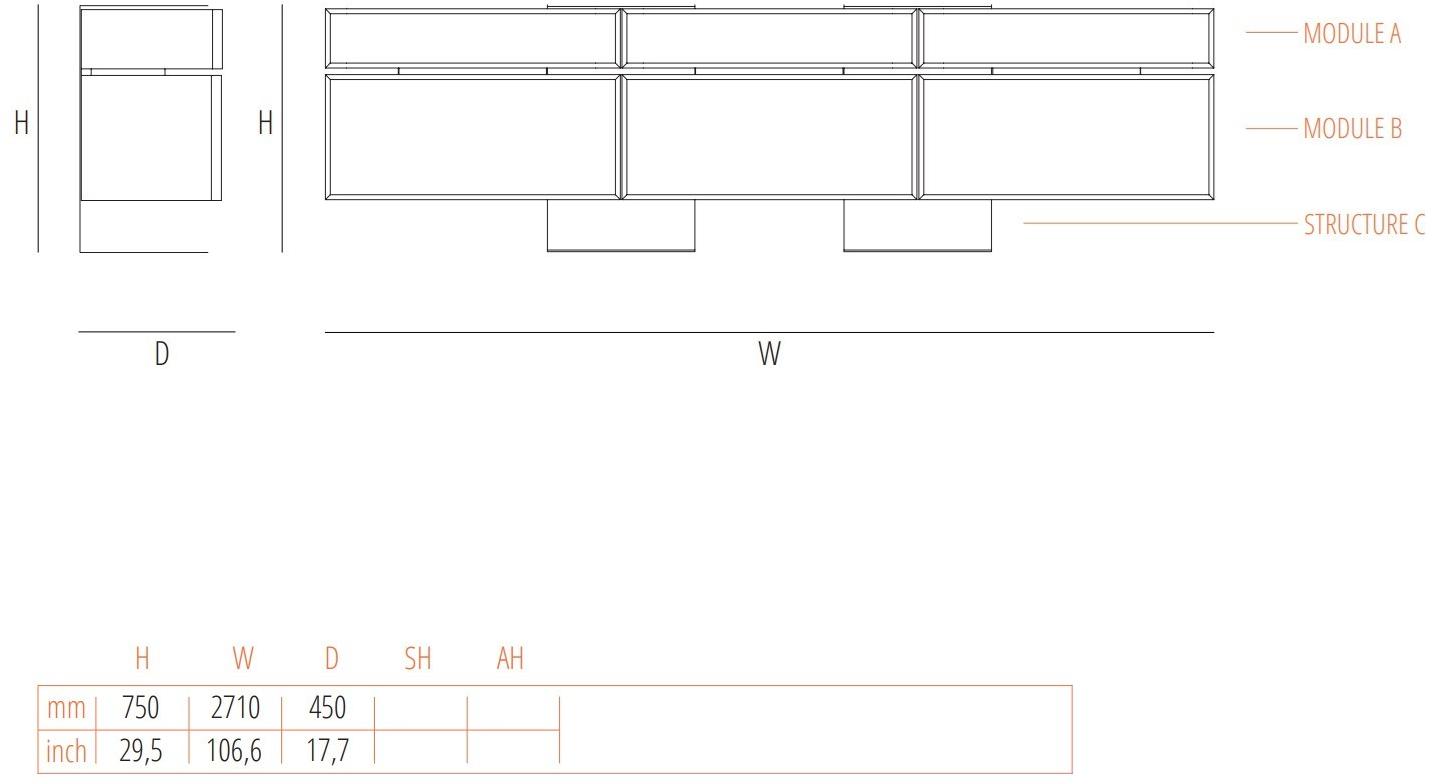Wiener GTV Design Комод из дерева и венской соломы Nyny sun-id-1427448 - Вид №7