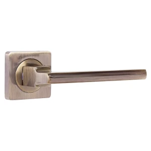 Ручки дверные на розетке Puerto AL 514-02, алюминий, цвет античная бронза