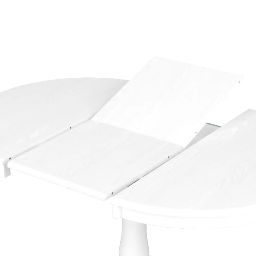 Стол кухонный Delinia Версаль раскладной 90-130x90 см круг дерево цвет белый STLM-2098794 - Вид №7