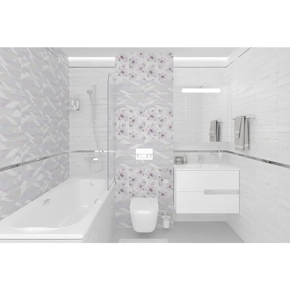 Керамогранит Chance 40.2х40.2 см 1.62 м² цвет белый Santreyd СHANCE STLM-2010669 - Вид №4