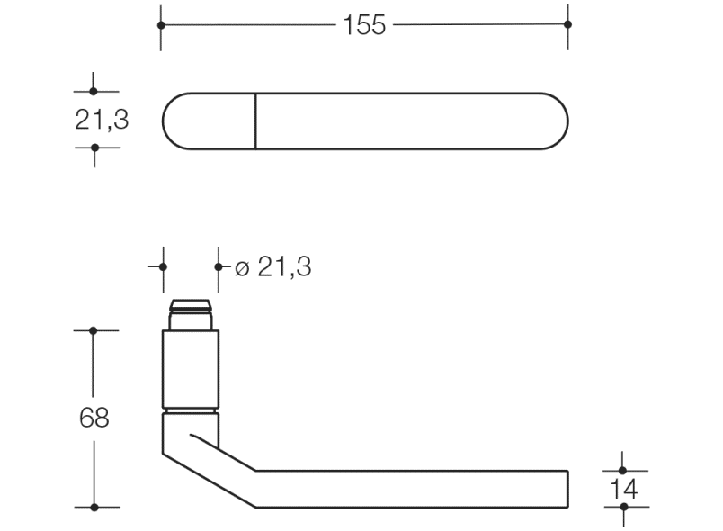270XAH13.447 Сменный противопожарный комплект модель 274x HEWI Serie 270 | Edelstahl  - Вид №1