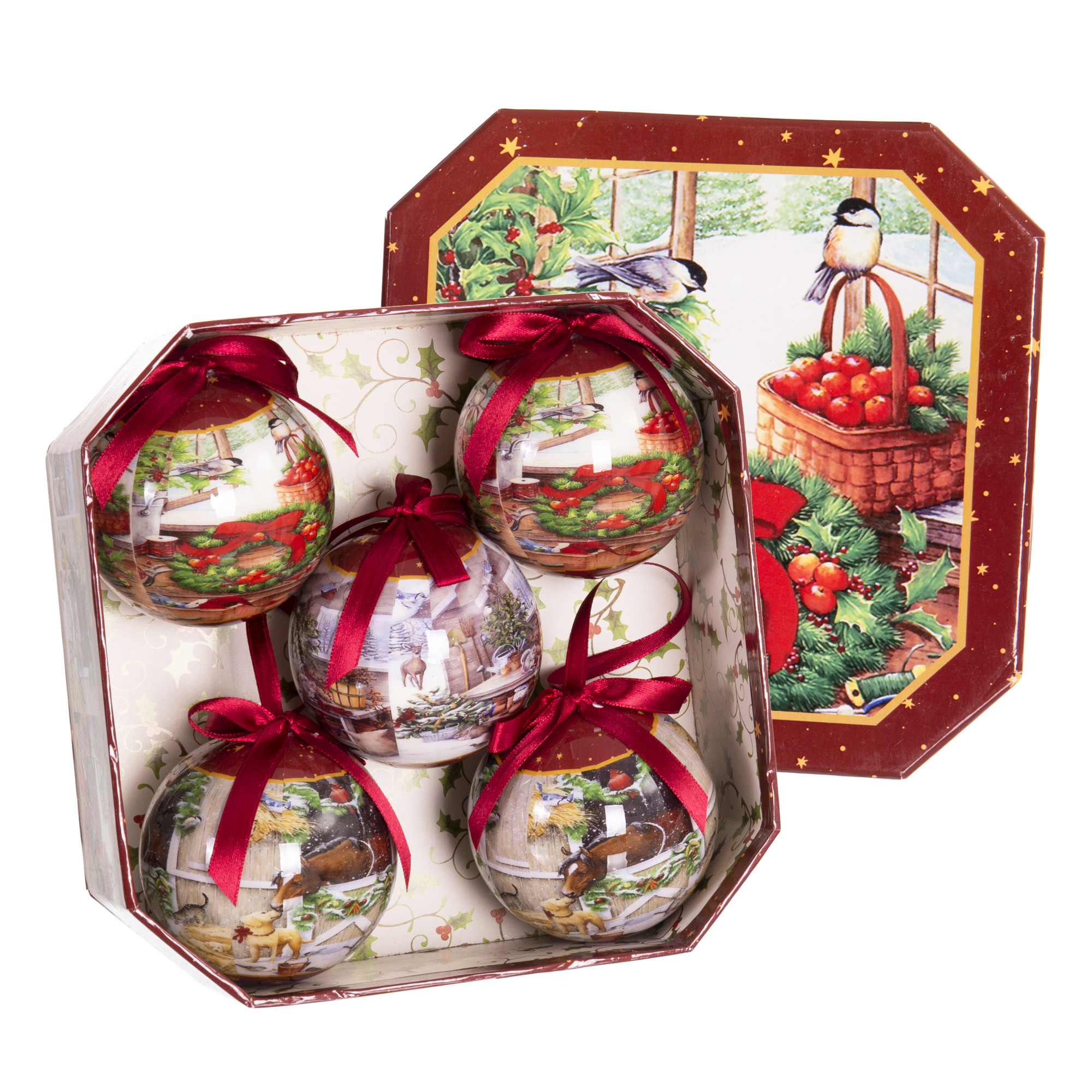 DZ-116-388 ЕЛОЧНАЯ ИГРУШКА, НАБОР 5 ШТ TO4ROOMS 