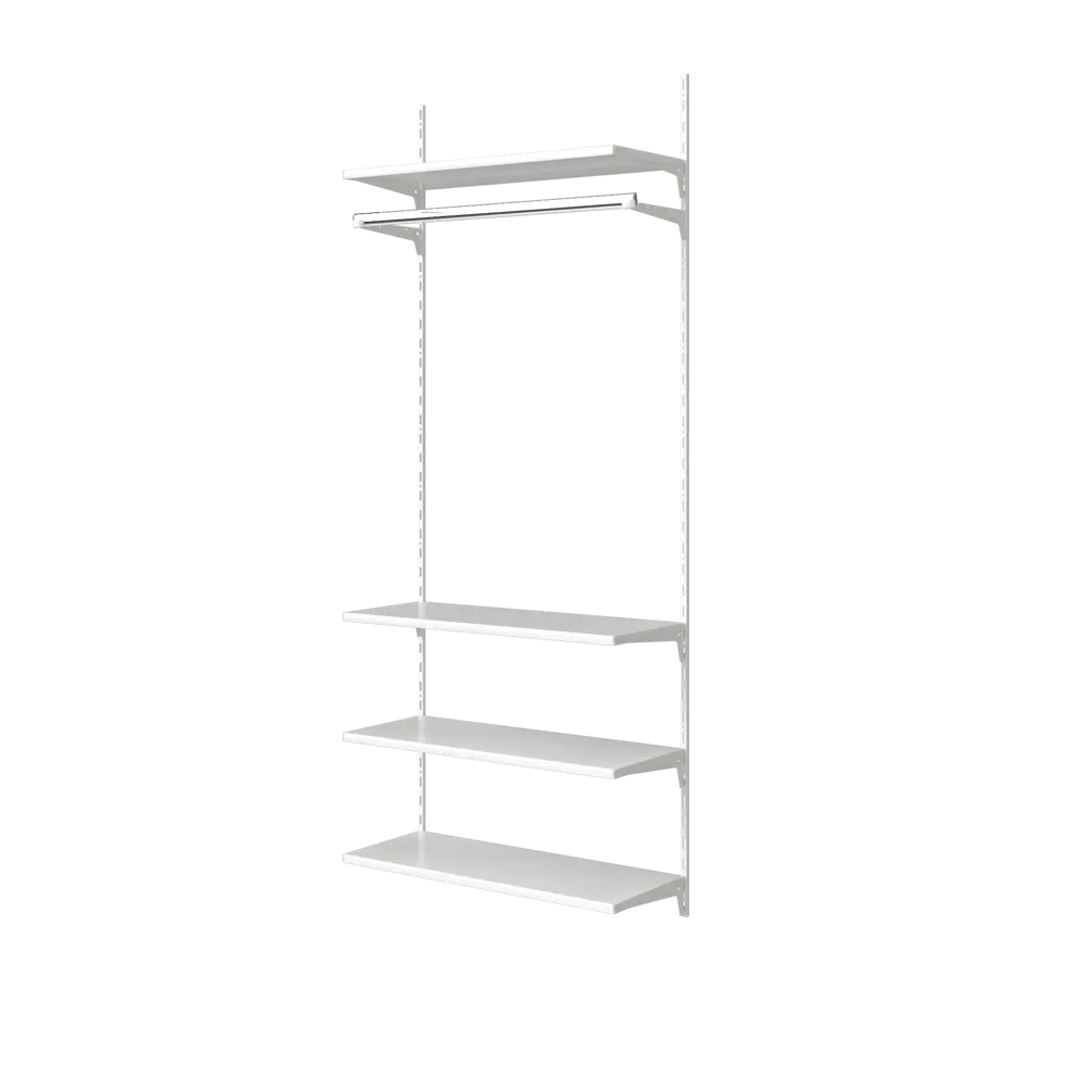 Полка Spaceo 80x30 см нагрузка до 30 кг сталь цвет белый 2 шт STLM-2064110 - Вид №3