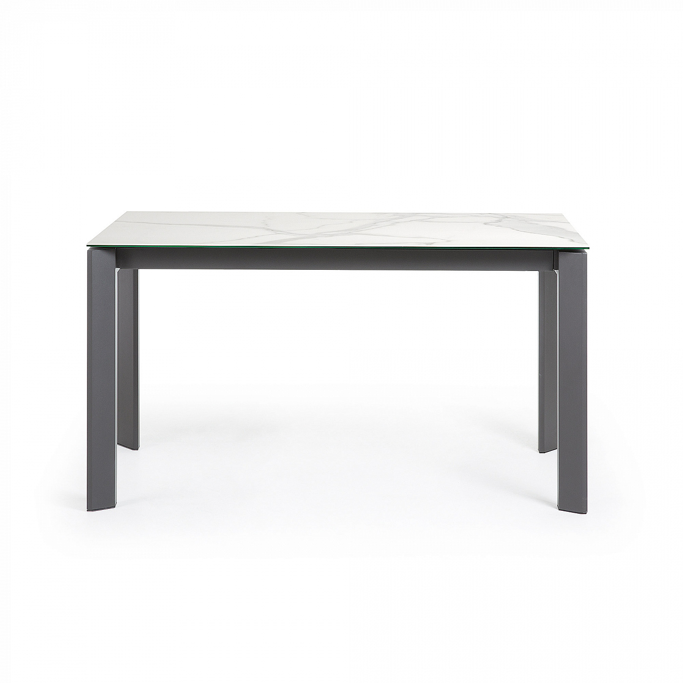 051232 Стол Atta 140 (200) x90 антрацит, керамика La Forma Axis