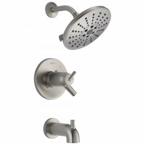 T17T459-SSH2O TempAssure® 17T серии H2Okinetic® для ванны и душа Delta Faucet Trinsic Нержавеющая сталь
