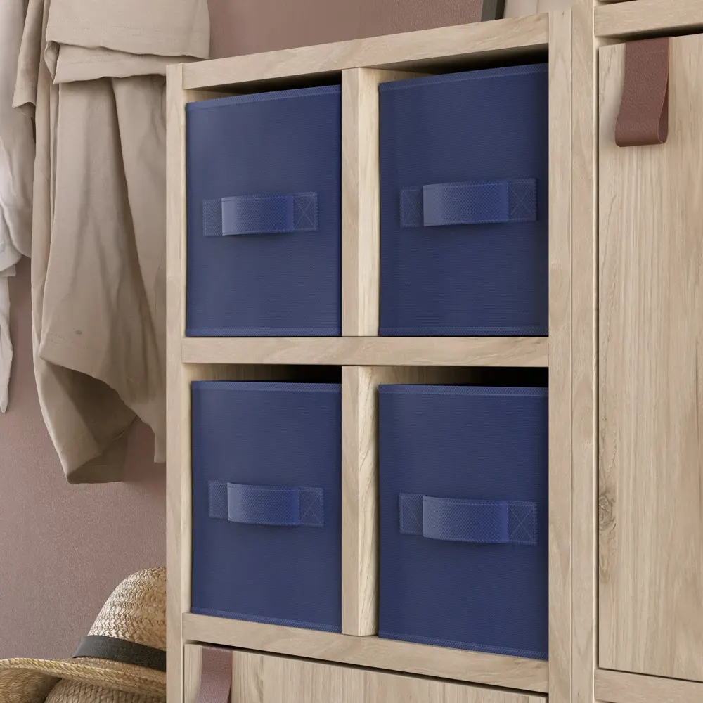 Короб Spaceo KUB Saphir 15x31x15 см 6.9 л полиэстер цвет синий STLM-2032217 - Вид №5