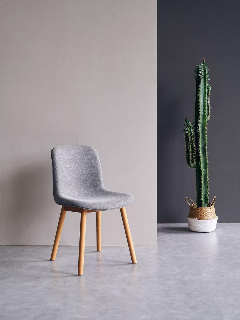 Grado Design Стул из ткани и ножки из бука Every Eve-ch-07u - Вид №1