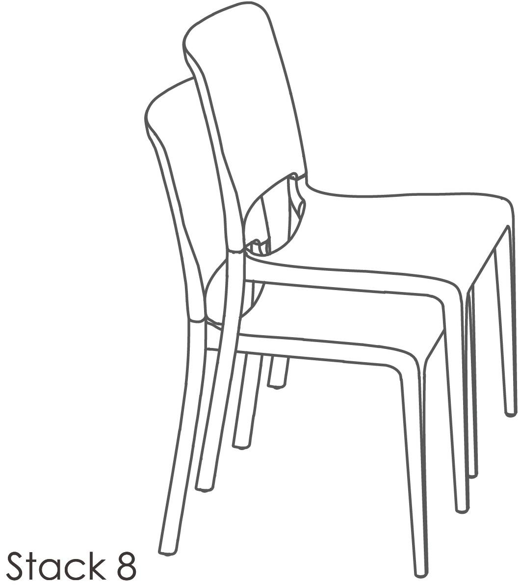 Ezpeleta Штабелируемый садовый стул из полипропилена  Ms-hal00  - Вид №3