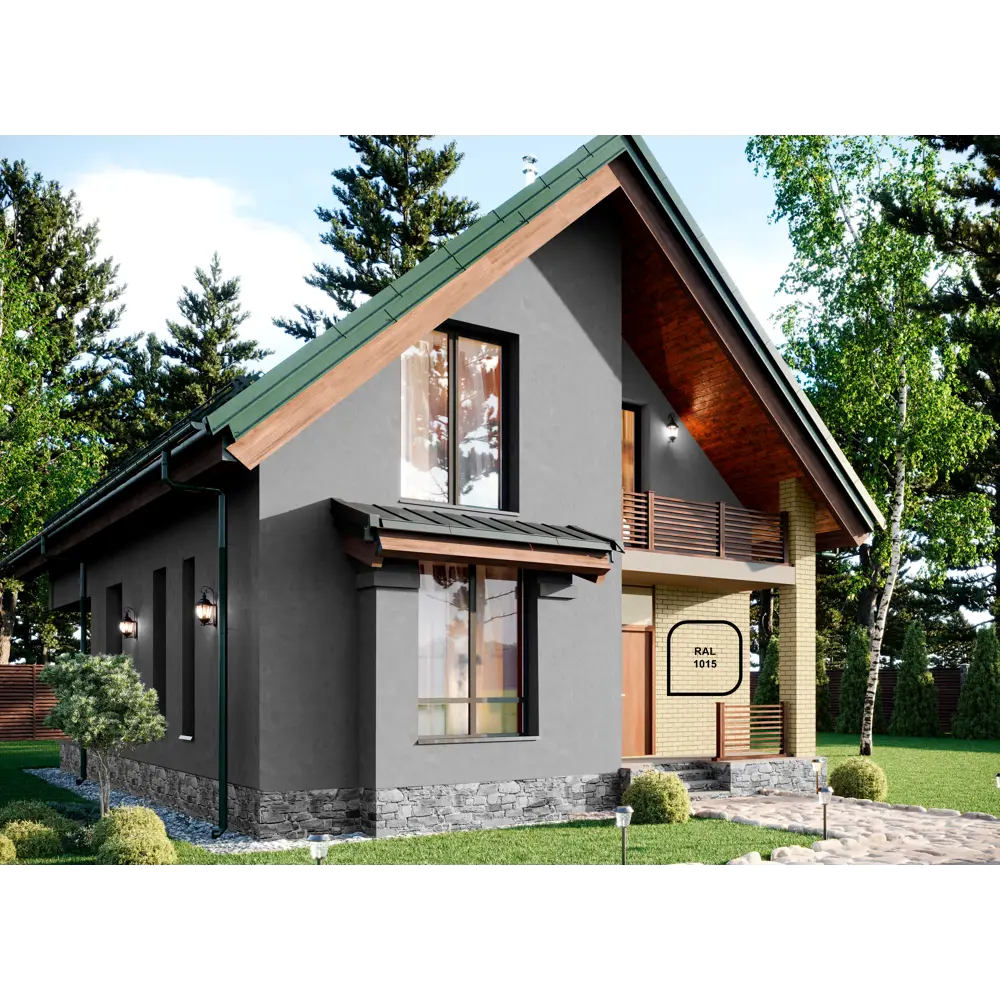 LINNIMAX Фасадная краска Acryl Starke Fassade - матовая белая для наружных работ 2.5 л 89349577 STLM-1540801 - Вид №5