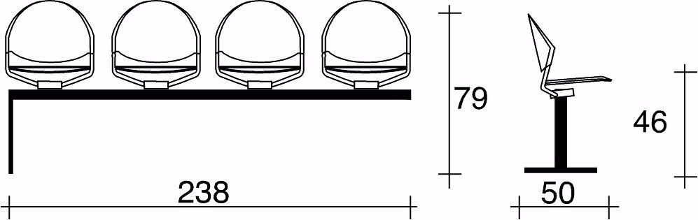 TALIN Сиденье на балке перекрытия из полипропилена Delfi sun-id-1380810 - Вид №12
