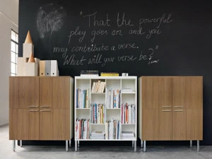 Sinetica Модульная деревянная тумба для офиса с распашными дверцами