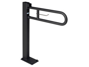 Стальная складная U-образная ручка для ванной комнаты с держателем рулона