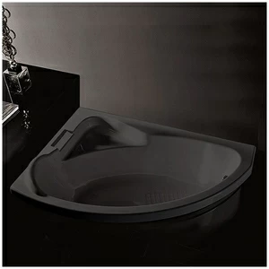 Ванна Gruppo tressee Syria V6550-SX-C чёрная угловая встроенная левая