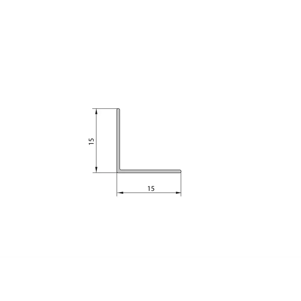 Угол ПВХ 15x15x2700 мм белый Santreyd STLM-2068679 - Вид №1