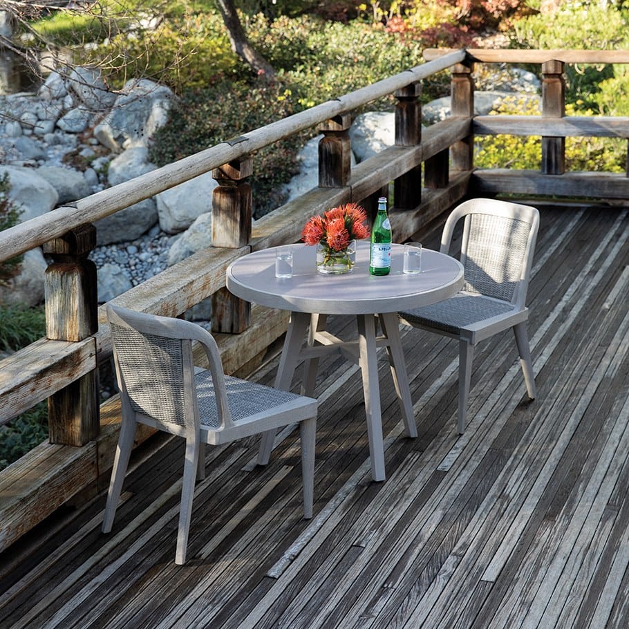 Садовый стул из тикового дерева и JanusFiber® JANUS et Cie Альпинарий ARCH-00045201 - Вид №5