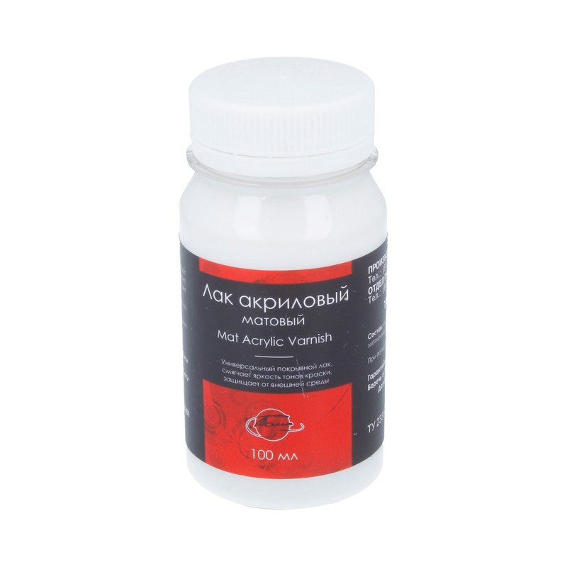 1201301 лак акриловый 100 мл матовый ТАИР 