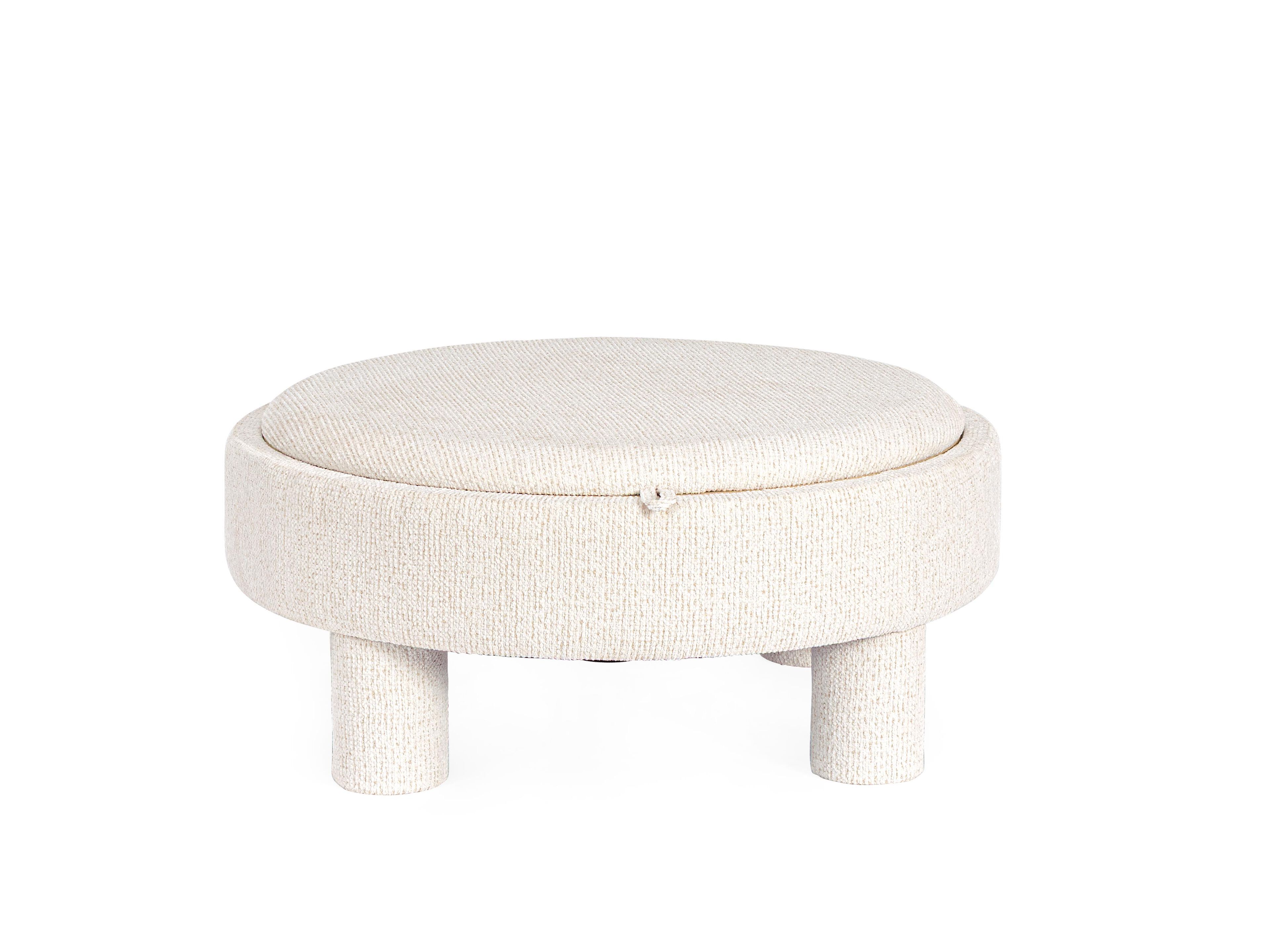 Круглый пуф из ткани BIZZOTTO TANYA ARCH-00151030 - Вид №2