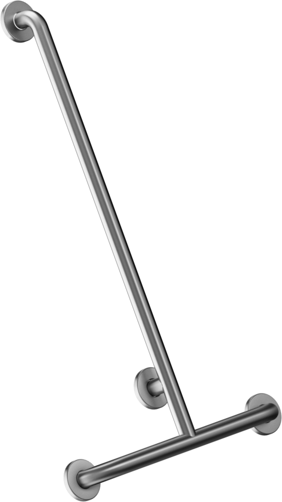 B640-B Т-образный поручень из нержавеющей стали, 4-точечное крепление