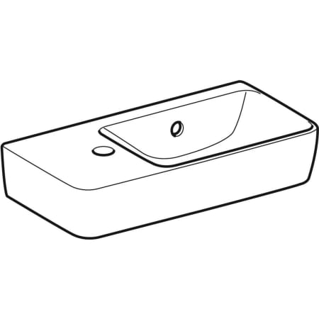 276140000 Раковина Geberit Renova Compact, с укороченным вылетом Geberit  - Вид №10