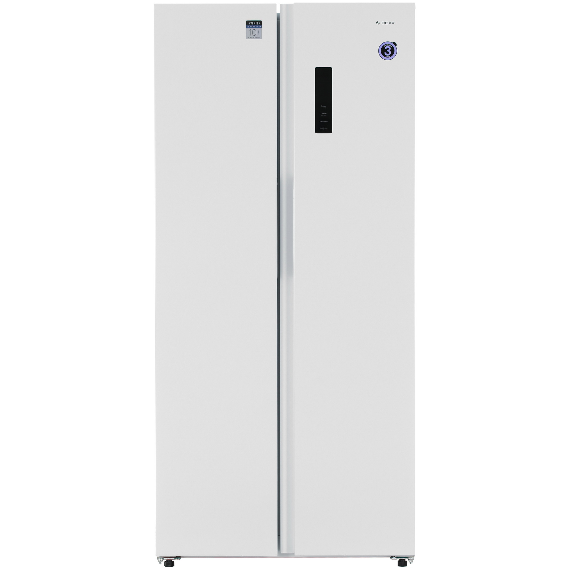 9115169 Холодильник Side by Side   DEXP SBS4-51AKA белый STDN-0151520 - Вид №2