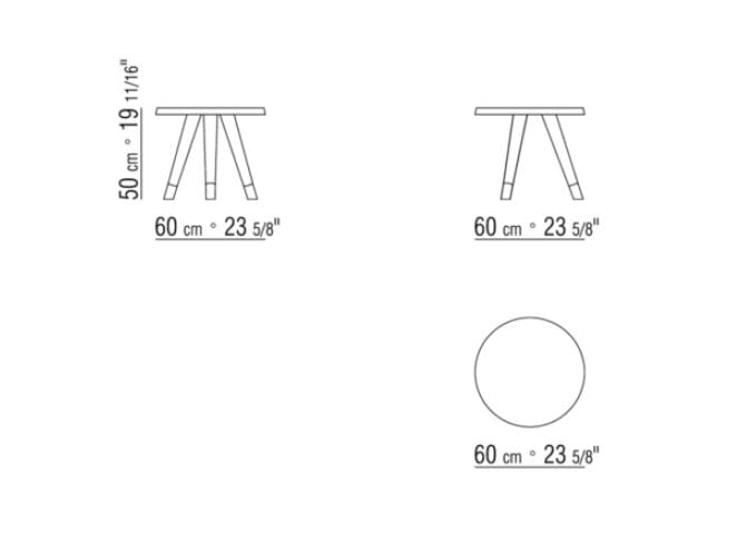 Круглый деревянный журнальный столик Flexform Адлер ARCH-00075420 - Вид №4