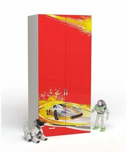 Шкаф ABC-KING 2х дверный Champion , красная,