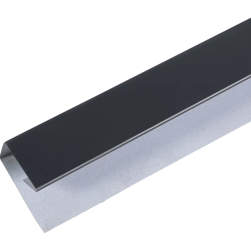 Планка П-образная для профнастила 2 м С8 RAL 7024 серая полиэстер эконом Santreyd STLM-2008480