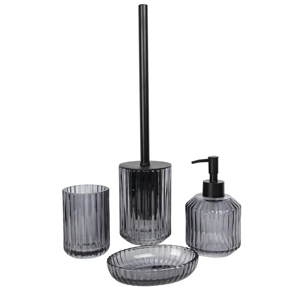 Мыльница шерон стекло черный Santreyd STLM-2091717 - Вид №4