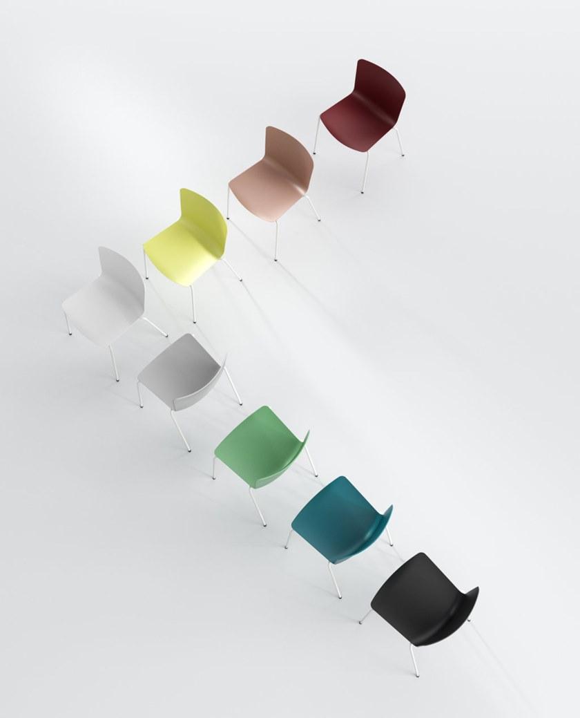 IBEBI Стул из полипропилена штабелируемый с подлокотниками Zaza sun-id-1503959 - Вид №4