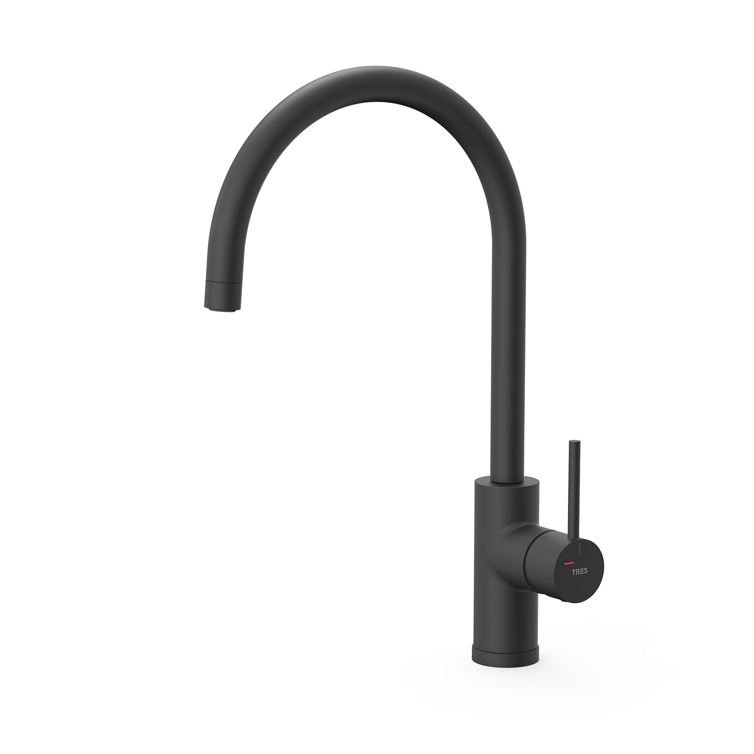 КУХОННЫЙ смеситель с одной ручкой для кухни-23044005 НМ TRES Kitchen 23044005NM