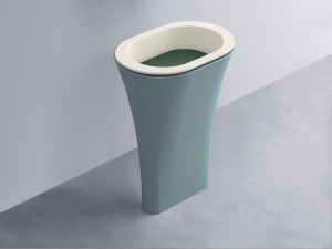 AMLA65-TL+AMPILO-MU+AMCOLO-PL Раковина Amedeo Ovale отдельностоящая cielo Enjoy + Amedeo