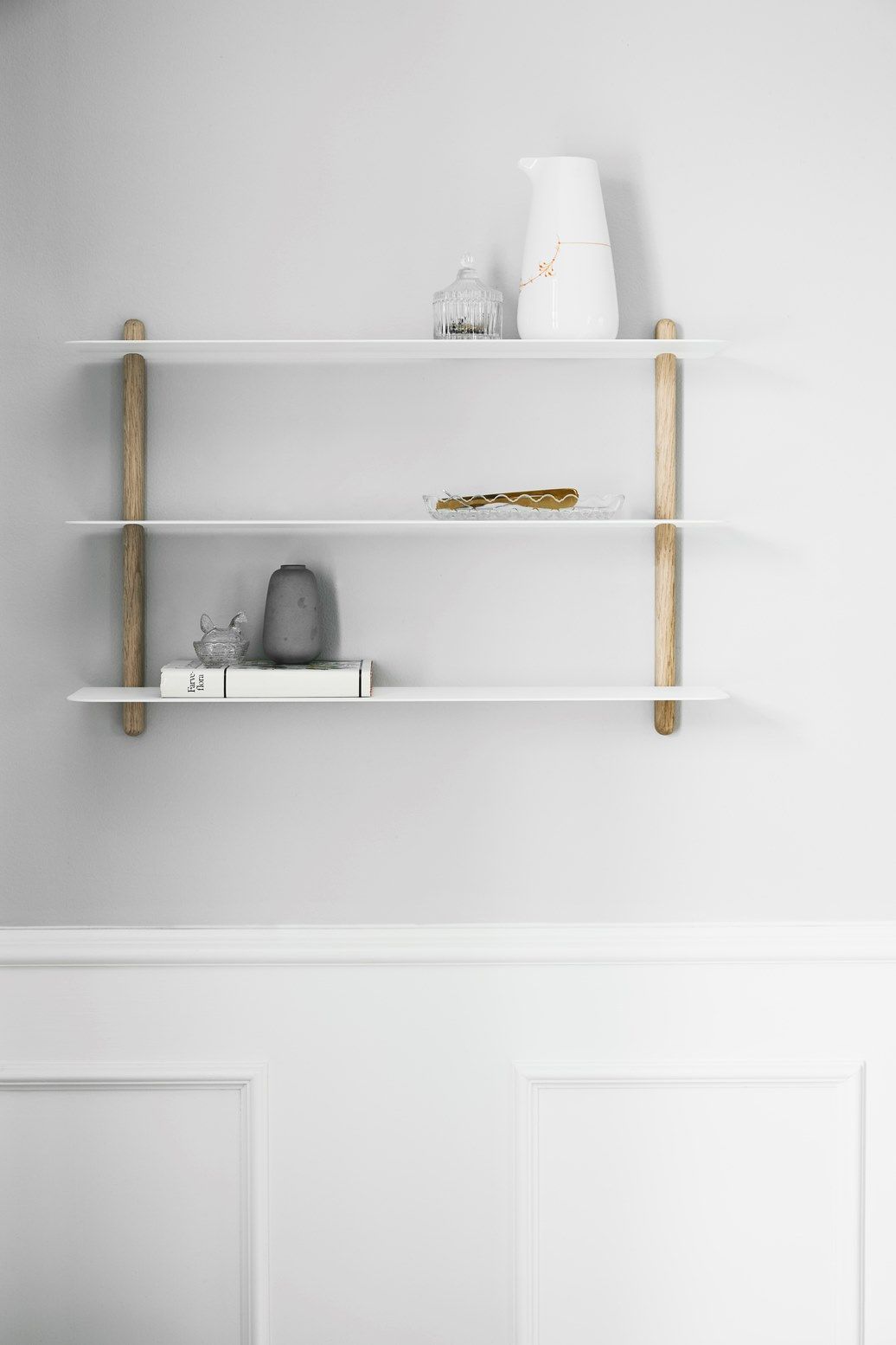 Стальной и деревянный настенный книжный шкаф Gejst Nivo ARCH-00127880 - Вид №3