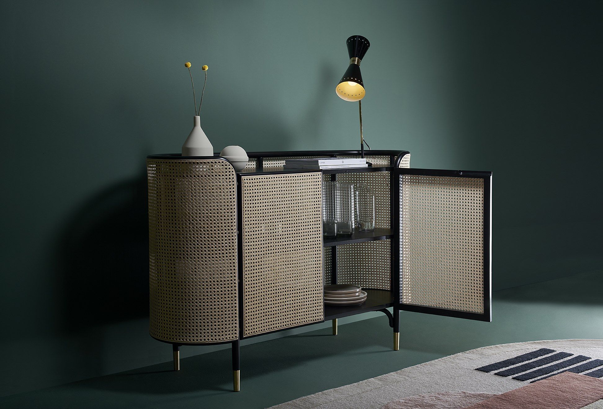 Венский соломенный шкаф с распашными дверями Wiener GTV Design Mos ARCH-00085030 - Вид №2