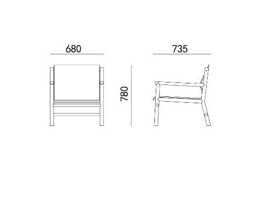 Кожаное кресло с подлокотниками HC28 maison SIO ARCH-00088610 - Вид №3