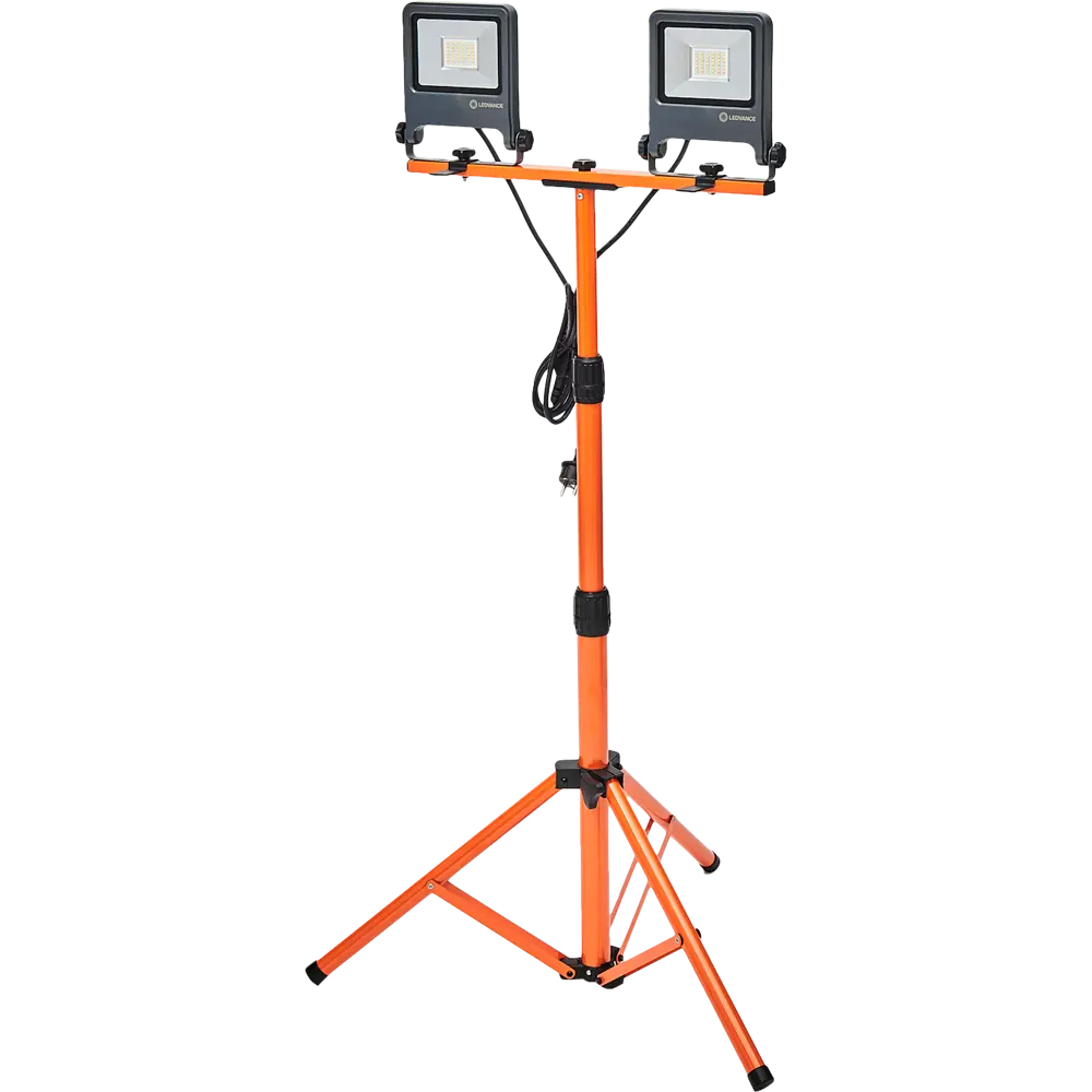 Прожектор светодиодный уличный Ledvance Work Light 2x30 Вт 4000K IP65 на треноге, нейтральный белый свет STLM-2100927