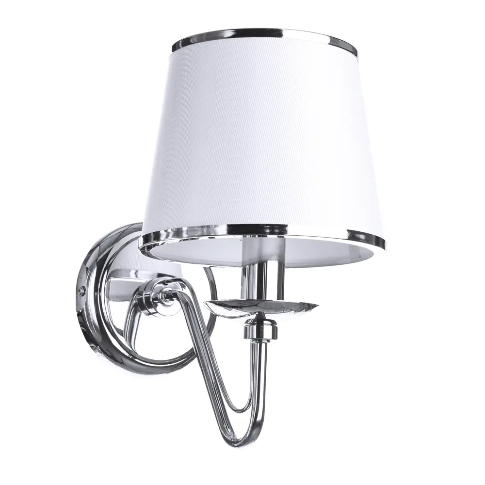 Бра Dolores 1xE14x60 Вт, металл/ткань, цвет хром/белый Arte Lamp STLM-2049611 - Вид №2