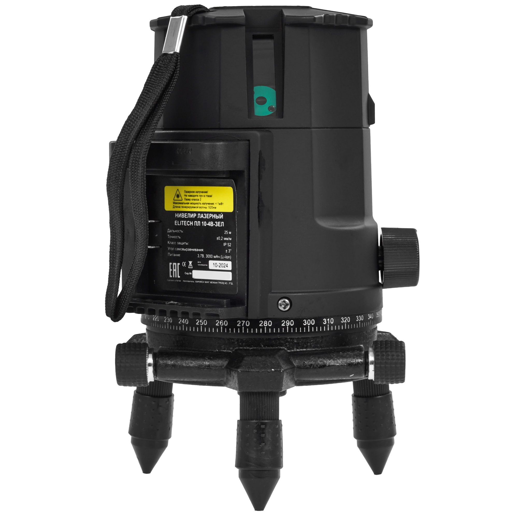 Лазерный нивелир ELITECH ПЛ 10-4В-ЗЕЛ 9205721 STDN-0026028 - Вид №5