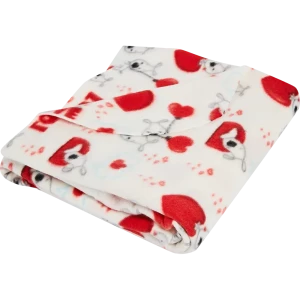 Плед Puppy 120x150 см флис цвет белый