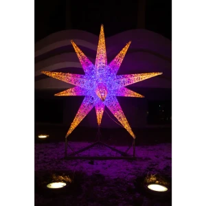Электрическая светящиеся фигура Кристалл 400 LED 250x250x250 см теплый белый свет 86188809 STLM-2059803
