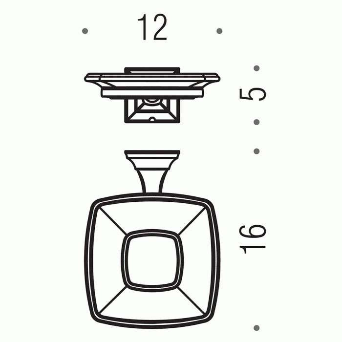 B3201 BR Мыльница настенная (бронза) COLOMBO PORTOFINO Colombo Design - Вид №1