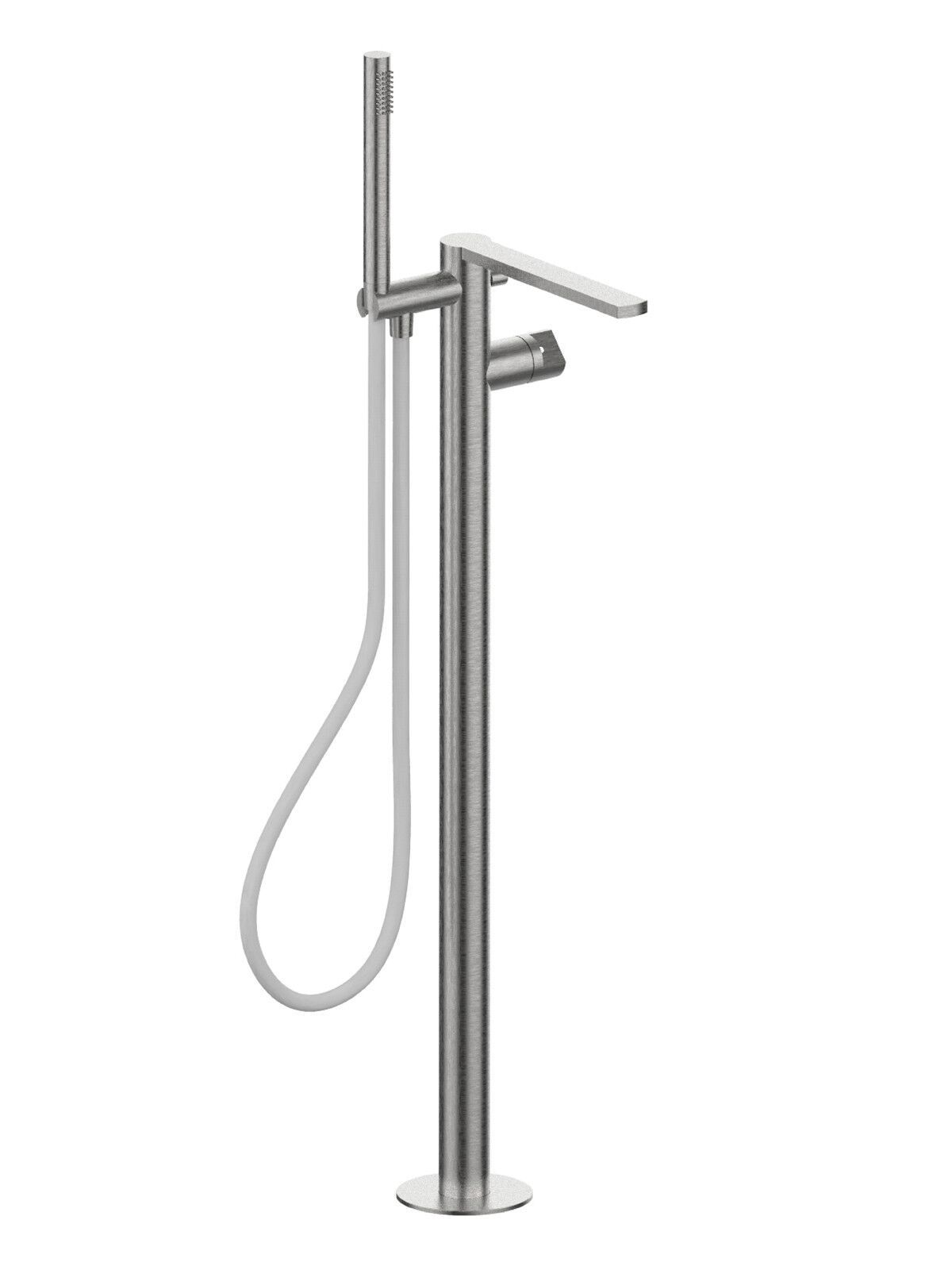 Однорычажный смеситель для ванны из нержавеющей стали с ручным душем Rubinetterie Frattini Borgia ARCH-00015143 - Вид №3