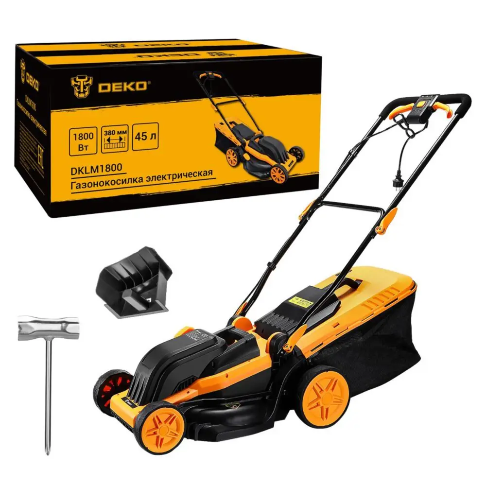 Электрическая газонокосилка Deko DKLM1800 с регулируемой высотой скашивания 89363005 STLM-0955711 - Вид №1